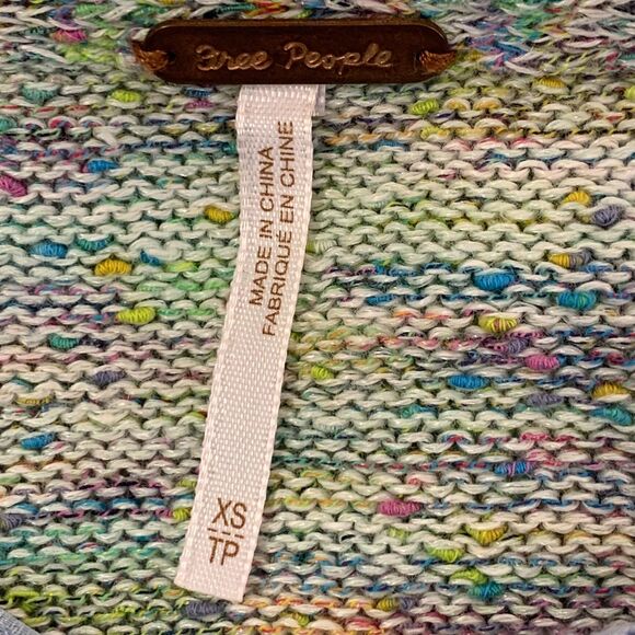 Free People Womens Prism Pullover Space Dye Sweater Cropped Beach Oversized Boho - Picture 13 of 16